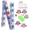 5PCS DIY Owl Diamond Painting Key Chain Acrylic Pendant Handmade Art Key Buckles