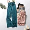 Pleated Wide-leg Pants Women's Trousers Down Spring and Summer Loose Casual Chiffon Ice Silk Pants