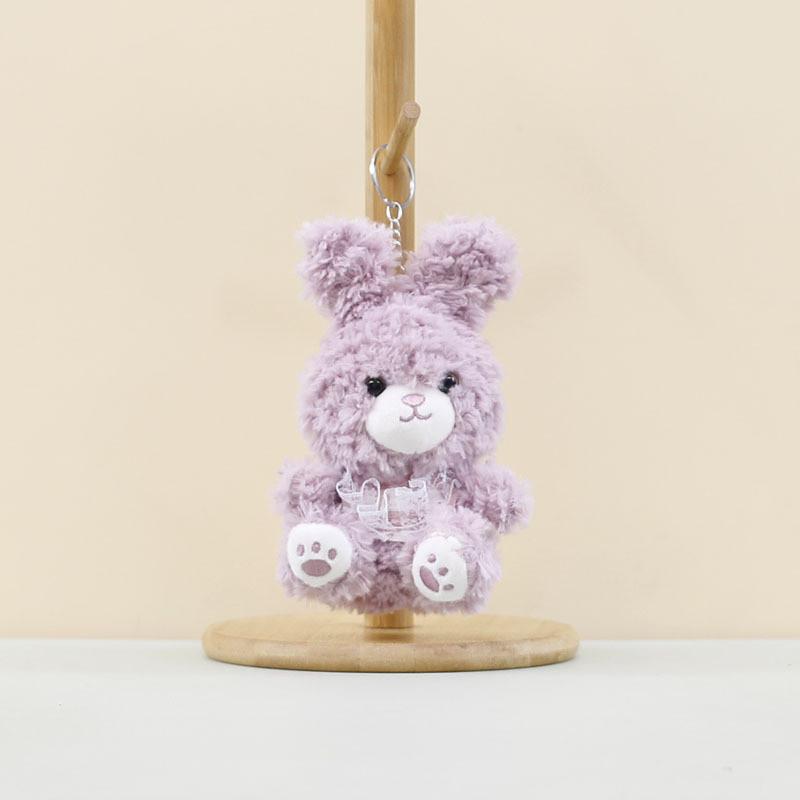 Charming Plush Bear Keychain Cozy Pp Cotton Filling Soft Toy Key Holder