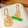 Creative Capybara Bag Hanging Acrylic Capibara Pendant Fashion Capybara Keychain  Kids