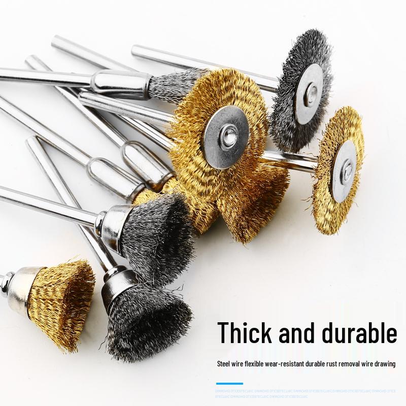 Electric Grinder Steel Wire Brush Polishing Head for Rust Removal and Walnut Polishing