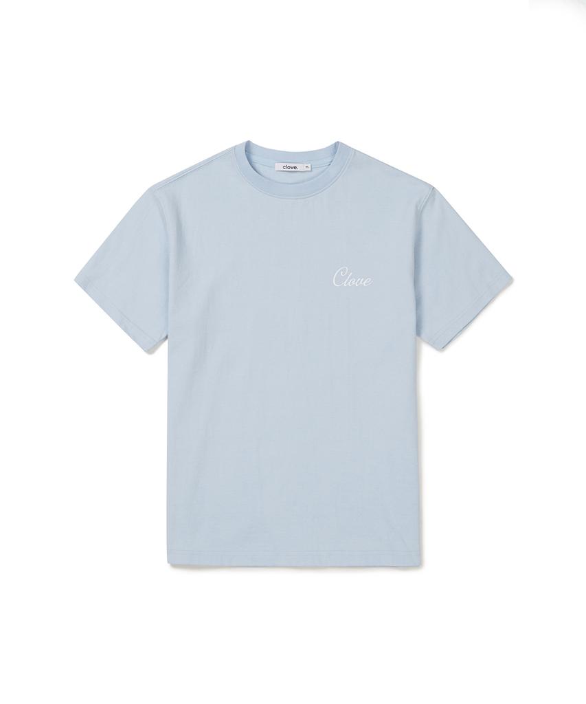CLOVE [24Ss Clove] Футболка с пальмой (Голубое небо)