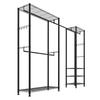 Clothing Garment Rack, Heavy Duty Clothes Rack, Freestanding Clothes Racks with Steel Frame, 363 kg Load Capacity Closet Wardrobe with Storage Shelves