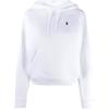 Polo FW21 Logo Embroidered Hoodie Women Hoodies White 211794394-001