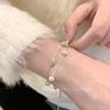 Gypsophila: Double-Layered Bead Bracelet with Micro-Inlaid Zircon for Women - 2024 Elegant Design