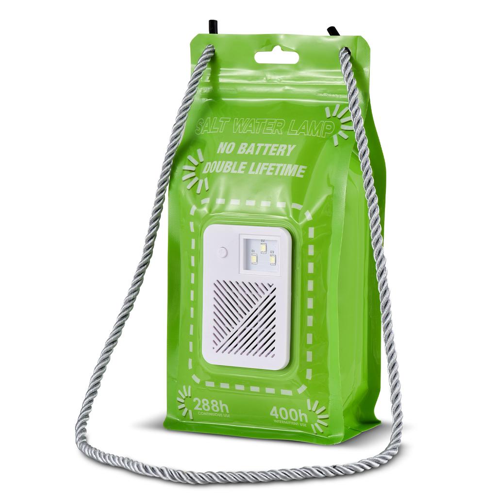 Salt Water Lamp No Batteries 2 Light Modes Indoor Outdoor 400 Hours Water Lamp Light Bag Camping