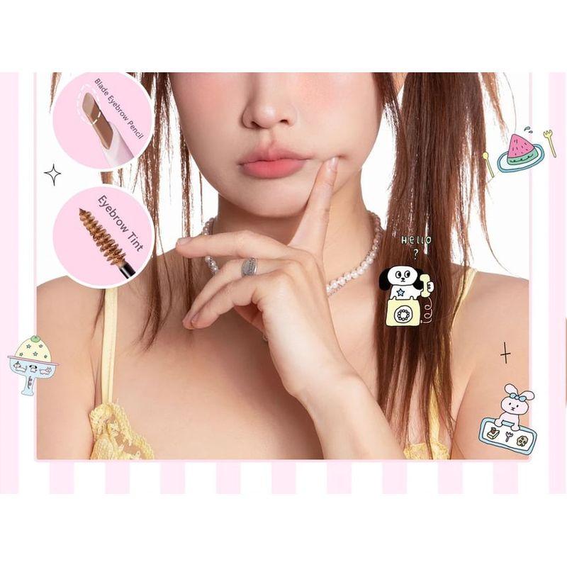 FLORTTE - Специальное издание 2 в 1 Тушь для бровей (4-6)