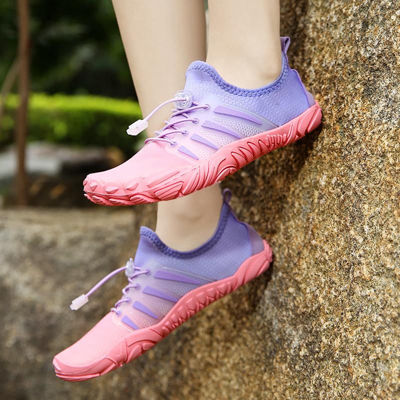 Fashion New Couple Water Shoes Aqua Shoes Five-finger Swimming Shoes 35-46 Size Beach Sports Shoes Fashion Men's Fitness Shoes