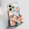 Чехол для Infinix Hot 40i Hot40i Модный Мраморный Черный Силиконовый Мягкий Чехол для Телефона Для Infinix Hot 40i 40 i X6528B Задняя Крышка Fundas