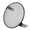 6.5'' Retro Black Motorcycle Headlight Mesh Grill Bezel Cover