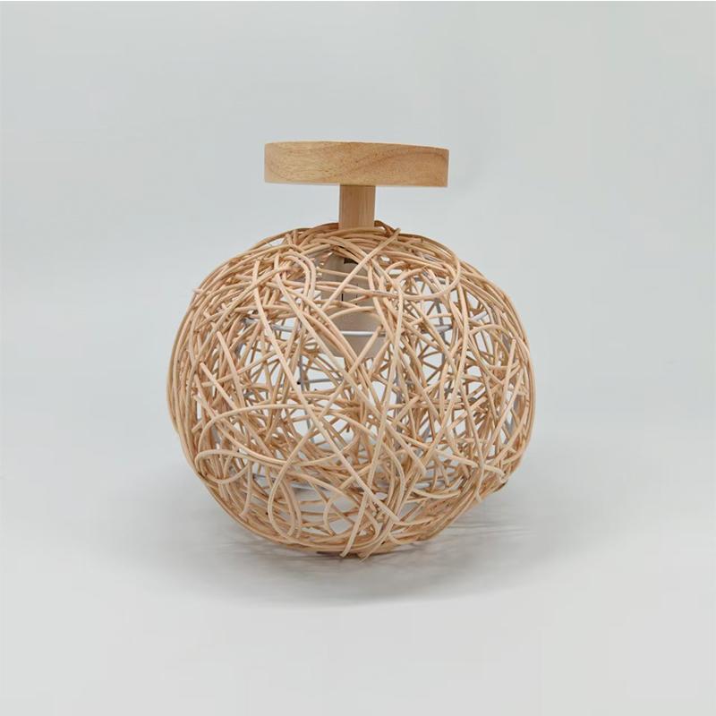 Креативный плетеный потолочный светильник из бамбука ручной работы Простой абажур Освещение для украшения гостиной, столовой, кухни