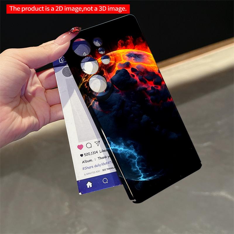 2DFlat Samsung phone case Fiery Earth Clash Applicable to Galaxy S23 S24 S25ULTRA S26 A12 A14 A15 A16 A54 A55