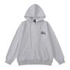 Winter Fashion Embroidered Hooded Sweatshirt Couple Loose Casual Streetwear