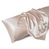 2 Pcs Satin Pillow Case Smooth Faux Silk Solid Color Satin Prevents Frizz Breakage Bedroom Living Room Sofa Pillowcase Pillow Cover