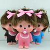 Милый брелок Monchhichi Мультяшный брелок Monkiki Брелоки с аниме-фигурками Подвеска на сумку Милая игрушка Monchichi Подарки для ношения Мини Легкий Портативный