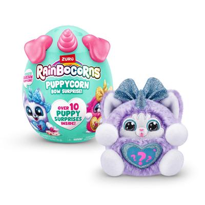 ZURU Rainbocorns Puppycorn Surprise Series 3 (Хаски) Коллекционная плюшевая игрушка с сюрпризом-яйцом, набором наклеек, слаймом и мягкой собачкой для девочек и детей