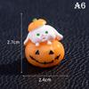 Cute Halloween Micro Landscape Miniature Figurines Resin Craft Mini Fairy Garden Ornaments Cute Pumpkin Ghost Decoration