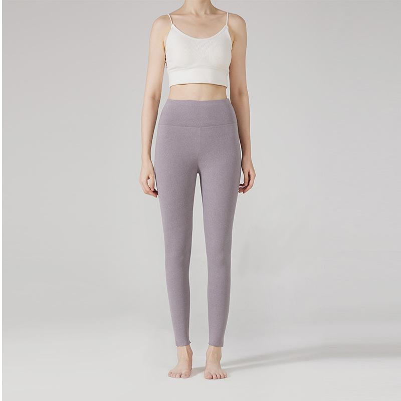 High Waist Women's Thin Base Layer Polar Fleece Warm Pants Self-Heating Thermal Leggings Seamless Slim-Fit Tummy-Control