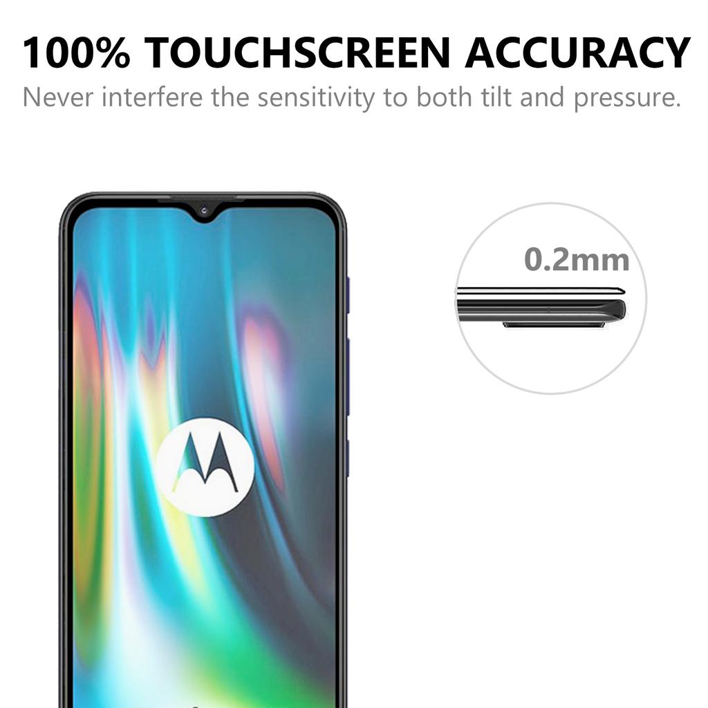 Full Coverage Tempered Glass Screen Guard Film (Full Glue) for Motorola Moto G9 Play