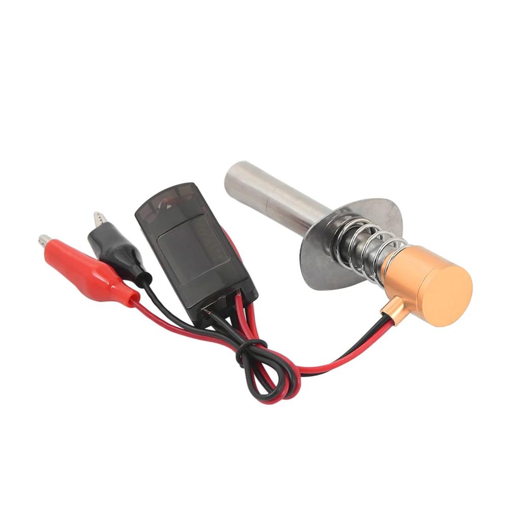 Wide Voltage 6V-24V Glow Plug Starter, Quick Ignition Electronic Igniter for 1/8 1/10 HSP Nitro RC Car, Upgraded Lighter