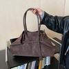 Осенне-зимняя ретро сумка большой вместимости женская 2025 новая модная и простая сумка через плечо для поездок на работу, сумка-тоут для студенток