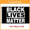 Высококачественный черный флаг Black Lives Matter размером 3x5 футов с прочными латунными люверсами для легкого размещения