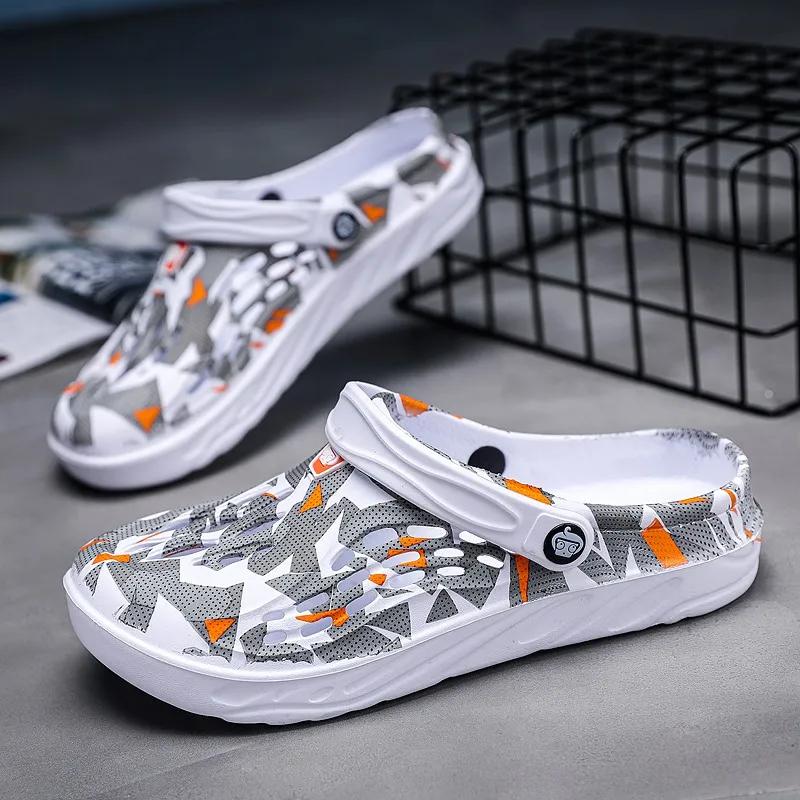 Модные легкие плоские мужские туфли большого размера, повседневные мужские летние сандалии, модные удобные мужские тапочки для походов, серфинга, пляжные сандалии для мужчин