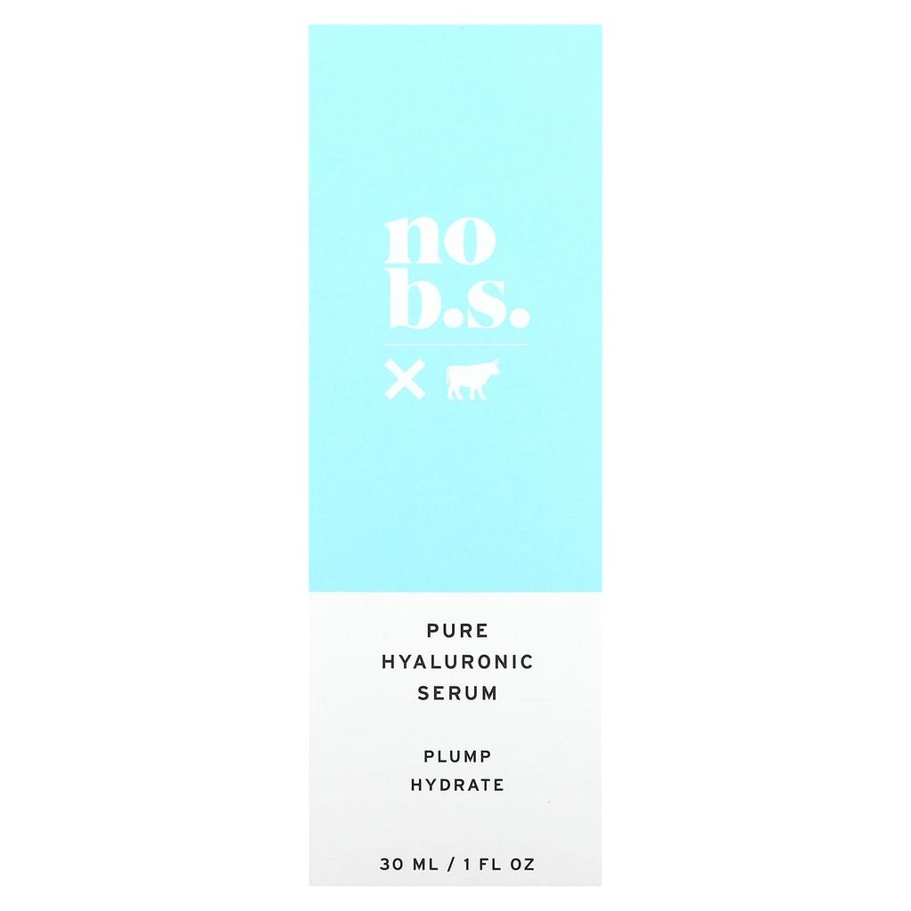 No BS Skincare Pure Hyaluronic Serum, 1 Fl Oz (30 Ml)