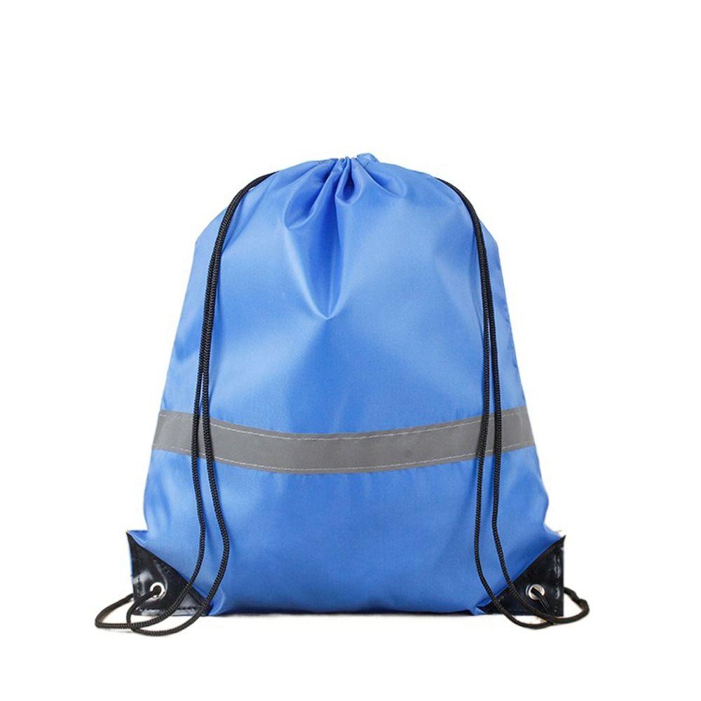 Waterproof Drawstring Gym Backpack 210D Polyester Fitness Handbag Outdoor