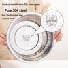 24cm Stainless Steel Colander & Basin Set