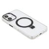 For iPhone 16 Case Compatible with MagSafe Kickstand TPU + PC Clear Phone Cover - Black