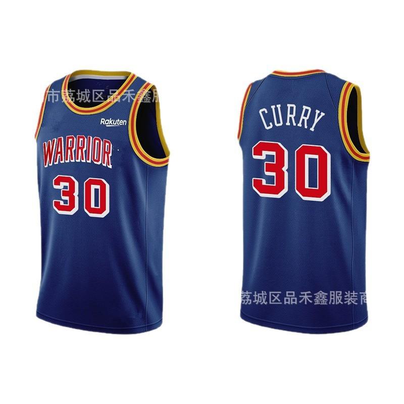 Golden State Warriors 30 Curry 11 Thompson Basketball Jersey Breathable Fan Sportswear