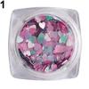 Shiny Glitter Love Heart Sequins Nail Art Decoration Manicure DIY Tool