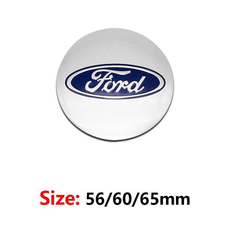 BQYI9 Ford 5.6cm 6cm 6.5cm For Focus MK2 MK3 Mondeo Car Exterior Decorative Accessories Wheel Hub Center Cap Stickers Accessories