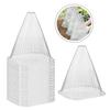 10 Pcs Plant Cloches Transparent Cloches Nursery PET Plastic Reusable Garden Cover Plant Windbreak