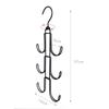Metal Rotated Handbag Storage Hanger Organizer Multi-layer Bag Ties Scarf Hanging Hook Space-saving Clothes Hanger for Wardrobe