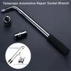 L Shaped Telescoping Lug Wrench Set With Double Ended Sockets Nut Car Tire Wrench  Hand Tool