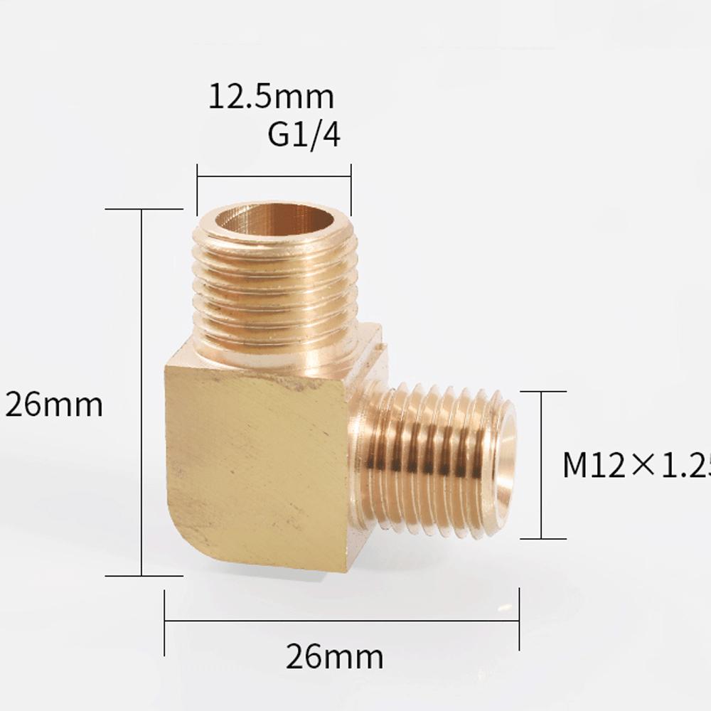 M12 M14 M16 M18 Метрический 1/8" 1/4" 3/8" 1/2" BSP Наружный Угольник 90 градусов Латунный Фитинг Трубопроводный Соединитель Муфта Вода Газ Масло