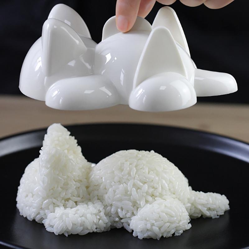 1 шт. Мультяшная форма кошки DIY Формы для рисовых шариков Суши Формы для детей Картофельное пюре Тыквенное пюре Принадлежности для выпечки Кухонные аксессуары