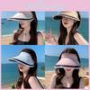 Summer Sun Protection Hat With Large Brim For Women Outdoor Sunshade Flip Up Wide Brim Uv Hat