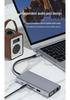 Док-станция для ноутбука Type C на HDMI с VGA, Gigabit Ethernet, USB 3.0 и кардридером SD/TF