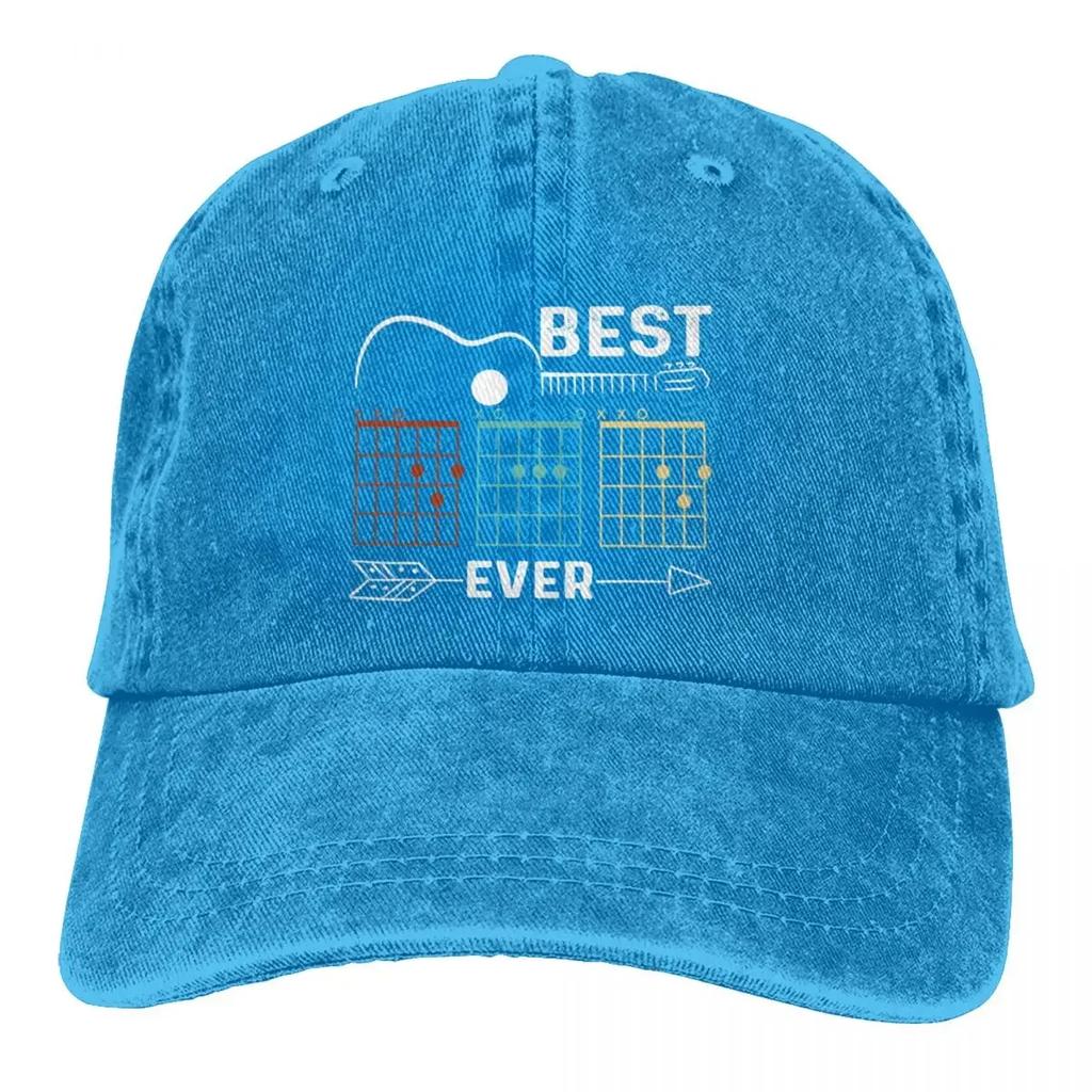 Летняя кепка с солнцезащитным козырьком Best Dad Chord Hip Hop Caps Guitar Rock Cowboy Hat Peaked Trucker Dad Hats