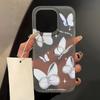 Мягкий матовый чехол из ТПУ для iPhone 16 Funda iPhone 11 13 15 Pro Max 14 Plus 12 Mini 16promax 15pro Прозрачная крышка с бабочкой