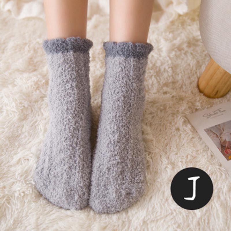 Милые носки с героями мультфильмов, женские осенне-зимние толстые теплые носки для сна, коралловые бархатные теплые носки Лолита Кавайи, рождественские подарки