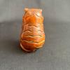Chinese Boxwood Carving Exquisite Lovely Tiger Statue Room Decor Interesting Art