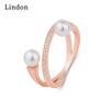 Классическое кольцо Lindon из медного сплава с цирконом, женские ювелирные изделия, свадебный подарок, вечеринка