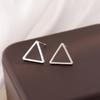 Женские серьги-пусеты в корейском стиле с геометрическими треугольниками