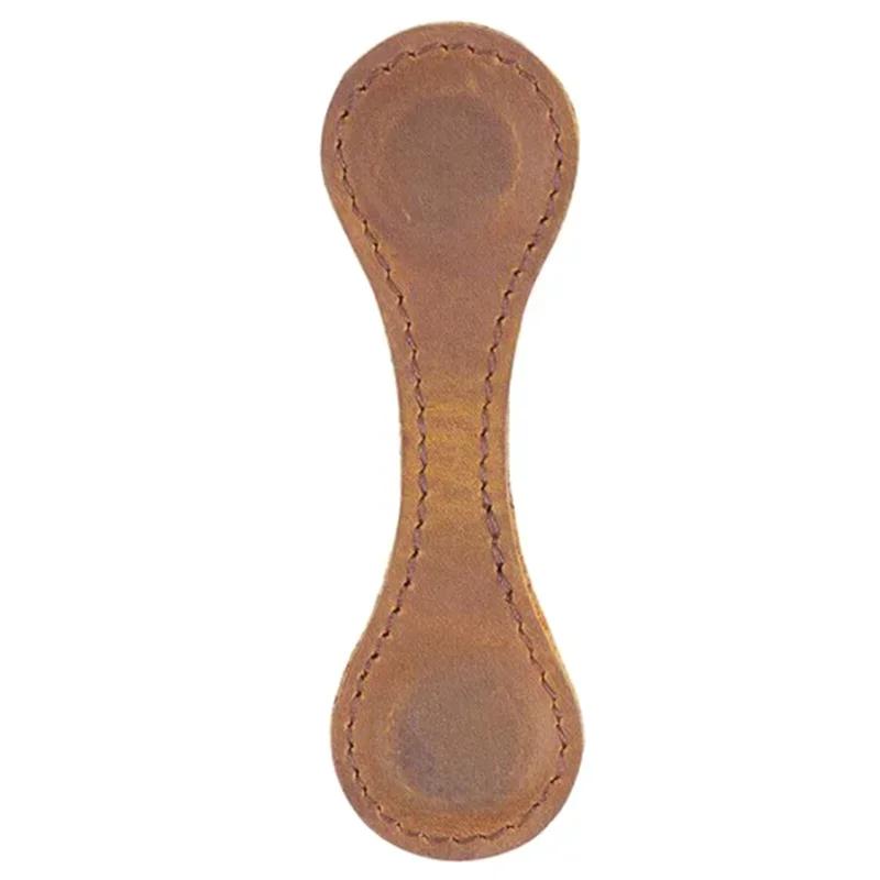 Новая ПУ Натуральная Кожа Магнитная Закладка Двусторонняя Магнитная Пряжка Клипса для Разделения Страниц Блокнота Учебные Аксессуары для Чтения