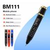 BM111 Кнопочный телефон с двумя SIM-картами в форме ручки - Креативный мини-телефон на нескольких языках