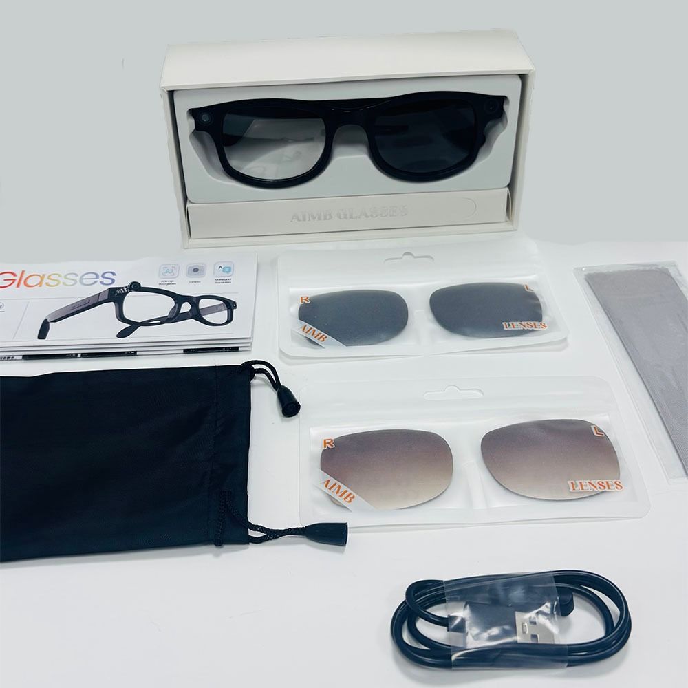 2 in 1 AI Smart Glasses Real-time Translation Intelligent Eye Glasses  Voice Assistant